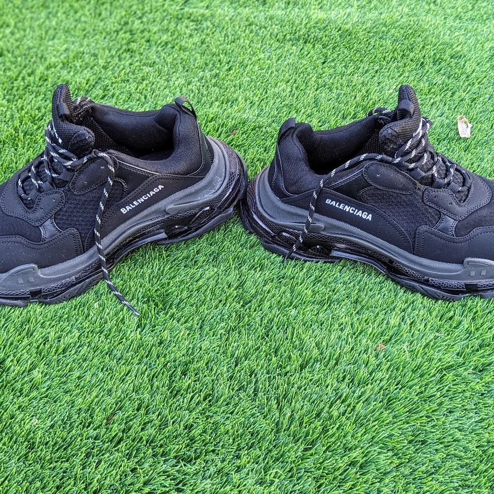 Balenciaga Black Triple S Trainer Sneakers